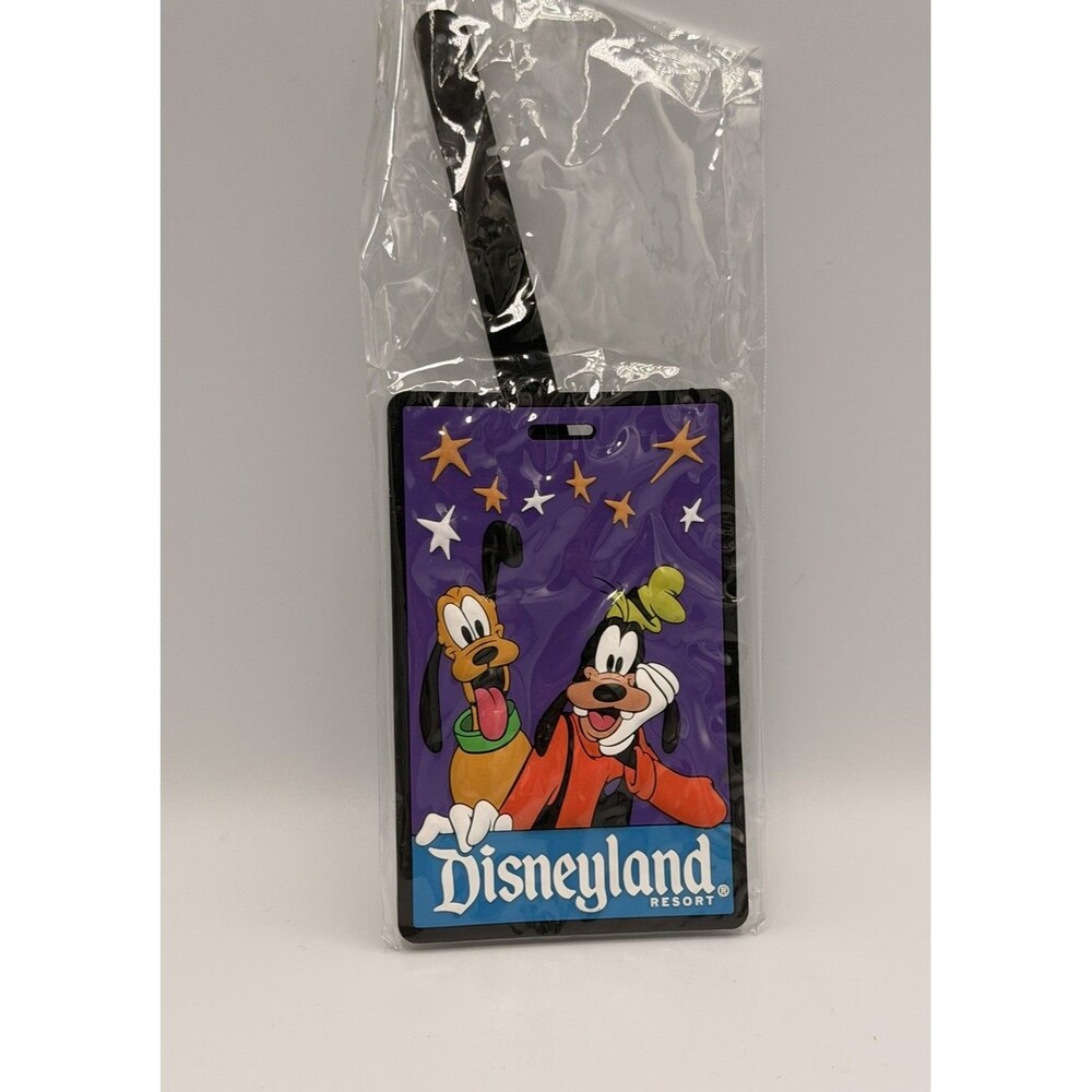 Disneyland Resort Luggage Tag Goofy Pluto Travel ID Holder Disney New